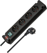 Brennenstuhl Power extension 1.5 m 4 AC outlet(s) Indoor Bremounta, 1150650114 (outlet(s) Indoor Bremounta Extension Socket 4-way black 1.5m H05VV-F 3G1.5)